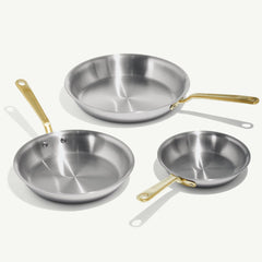 Stainless Clad Frying Pan Set